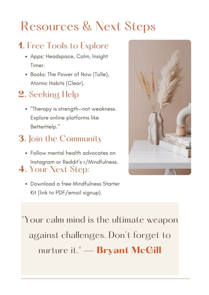 Resources-Next-Steps-724x1024 Mental Health & MindFulness | e-Book