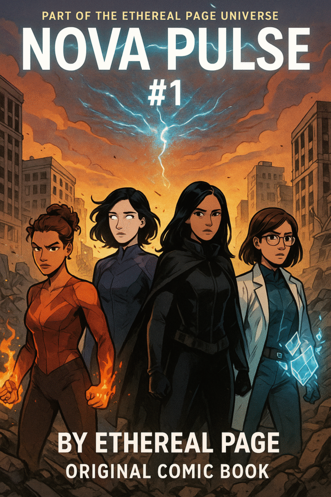 cover-2-683x1024 Nova Pulse “The Shattered Sky” | Issue # 1 | Ethereal Page Original Comic Book